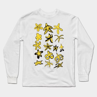 Gold Starfish Long Sleeve T-Shirt